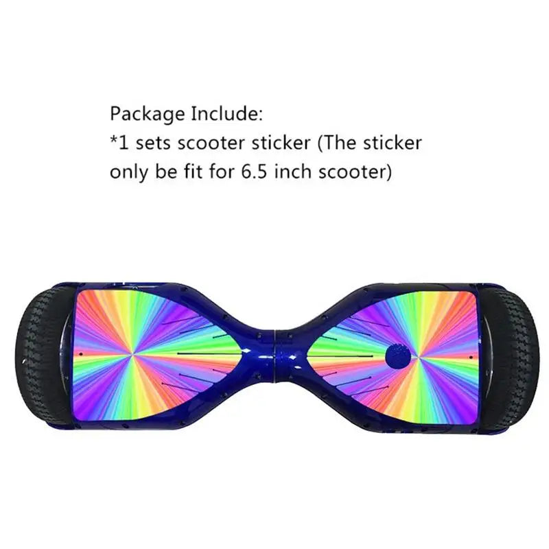 6.5 Inch Electric Scooter Sticker Hoverboard Gyroscooter Sticker Two Wheel Self Balancing Scooter Hover Board Skateboard Sticker