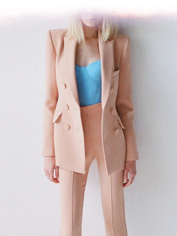 HIGH STREET Newest 2024 Designer Suit Set Women's Career Fashion