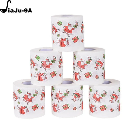 Christmas Toilet Roll Paper Home Santa Claus Bath Toilet Roll Paper