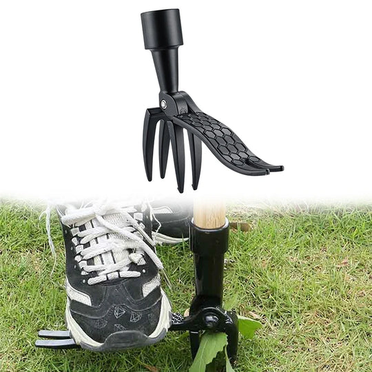 Stand Up Weed Puller Claw Aluminum Alloy Manual Weeding Head Replacement Garden Digging Grass Shovel Tool Root Remover No Pole