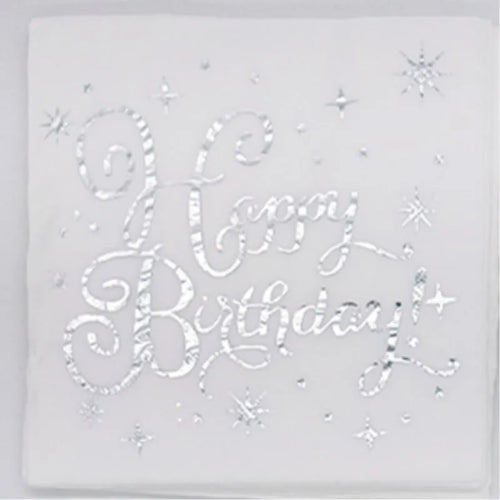 happy birthday Table Paper Napkins Elegant Tissue Beautiful Decor