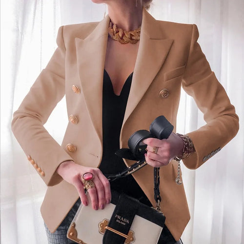 Black Blazers Women 2023 Single-button Outwear All-match Long Sleeve