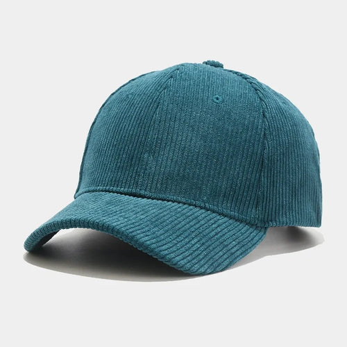 Spring Autumn Corduroy Baseball Cap for Women Men Unisex Vintage Solid