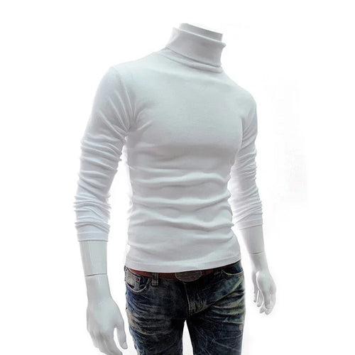 Spring Autumn Thin Men Pullovers Sweaters Turtleneck Knitted Sweater