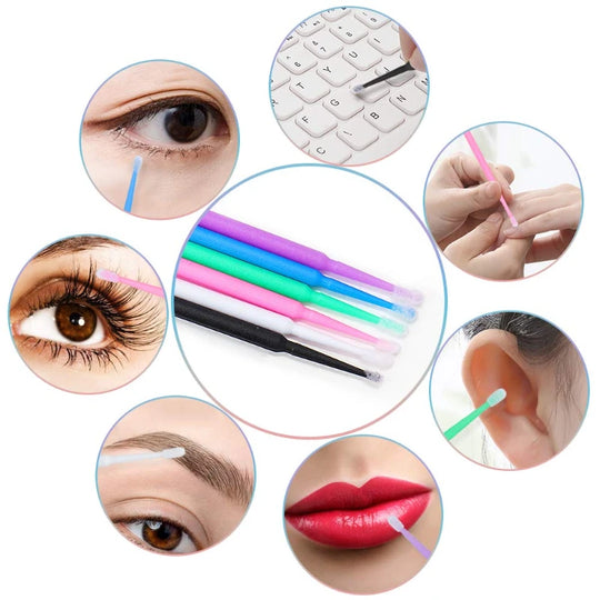 200pcs Disposable Brushes Set Mascara Wands Lip Brushes Microbrush