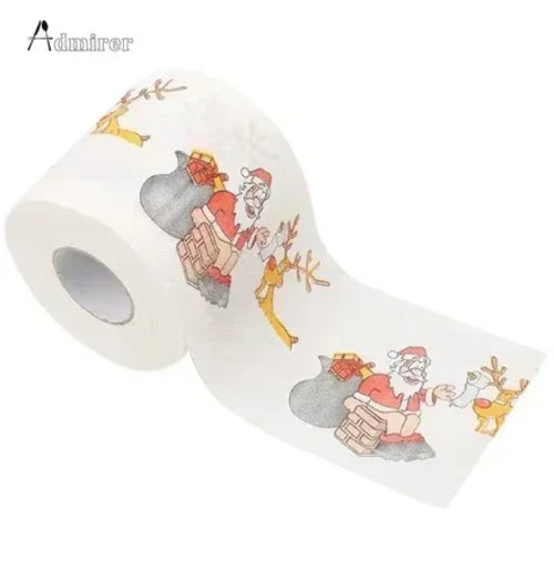 Christmas Toilet Roll Paper Home Santa Claus Bath Toilet Roll Paper