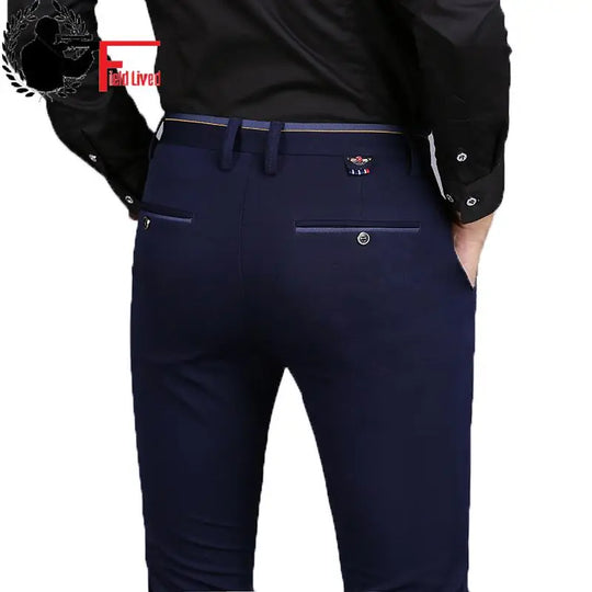 2024 Spring Non-Iron Dress Men Classic Pants Fashion Business Chino