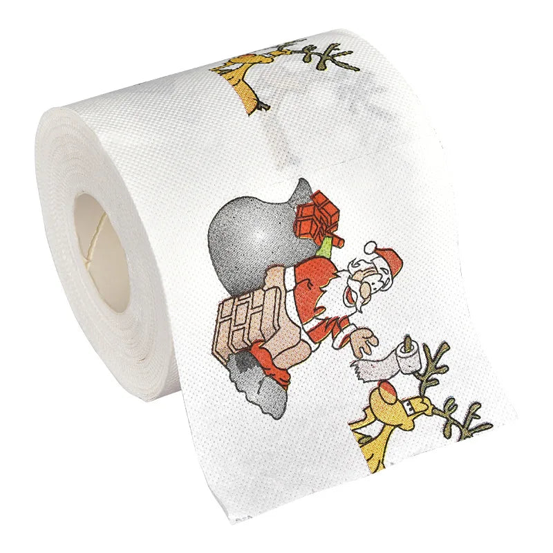 Christmas Santa Claus Bath Toilet Roll Paper Merry Christmas