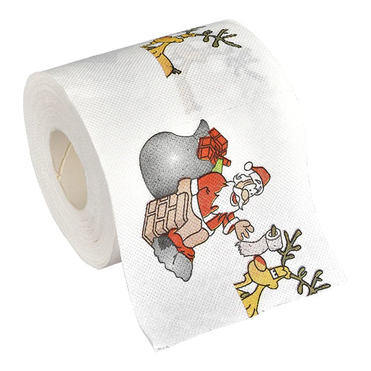 Christmas Santa Claus Bath Toilet Roll Paper Merry Christmas