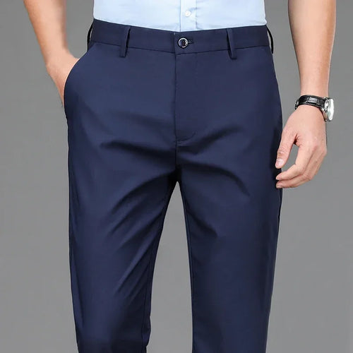 Men's Stretchy Casual Pants Business Suit Pants Spring Summer