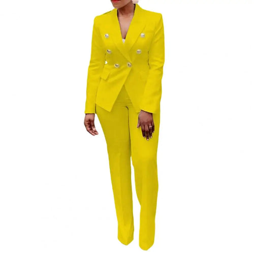Women's Elegant Casual Fashion 2 Piece Set Blazer + Pants Ladies