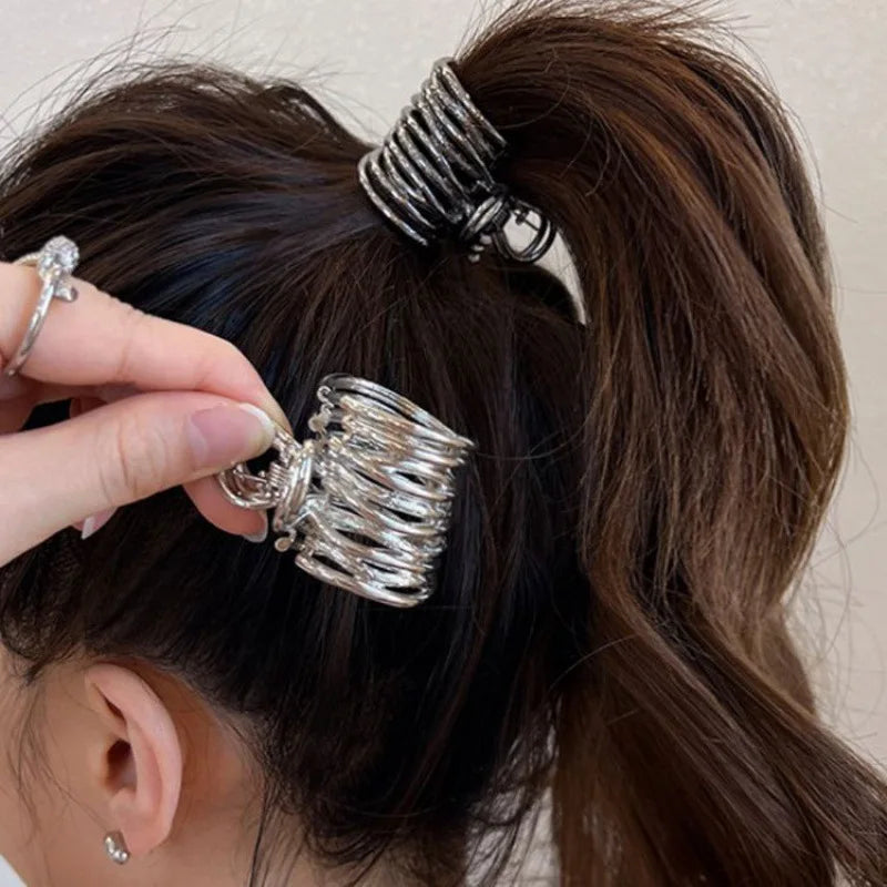 Fashion Irregular Metal Hair Claws Nonslip Hairpins For Women Girl