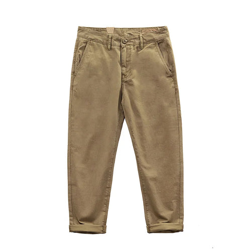 Chino pants men's AMI Kaji retro work clothes khaki pants men's cotton