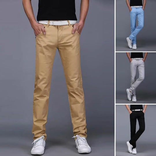 New Men Stretch Skinny Jeans Fashion Casual Slim Fit Denim Trousers
