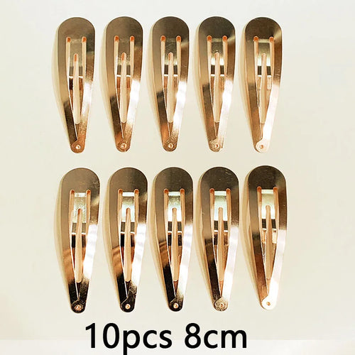10/20/30pcs/set Women Silver Gold Black Waterdrop Shape Basic Alloy