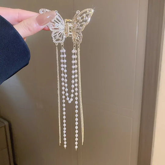 Butterfly Hair Clip With Long Tassel Hair Accessories For Women
