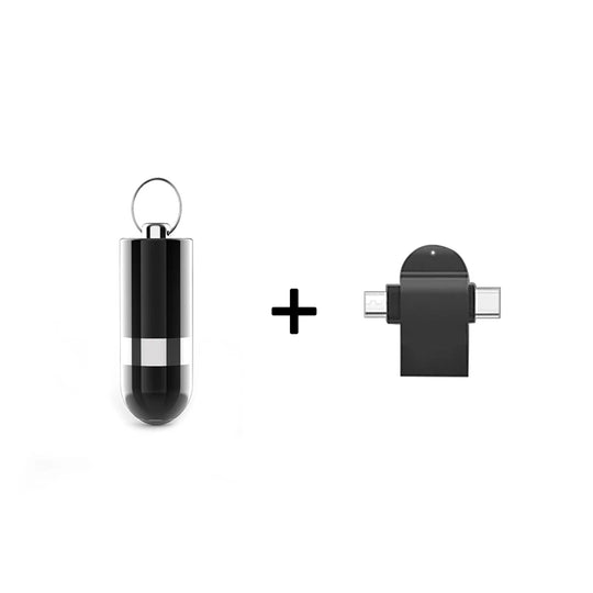 Mini Voice Activated Recorder Digital Audio Recording Keychain Device Wearable Sound Professional Micro Dictaphone STTWUNAKE