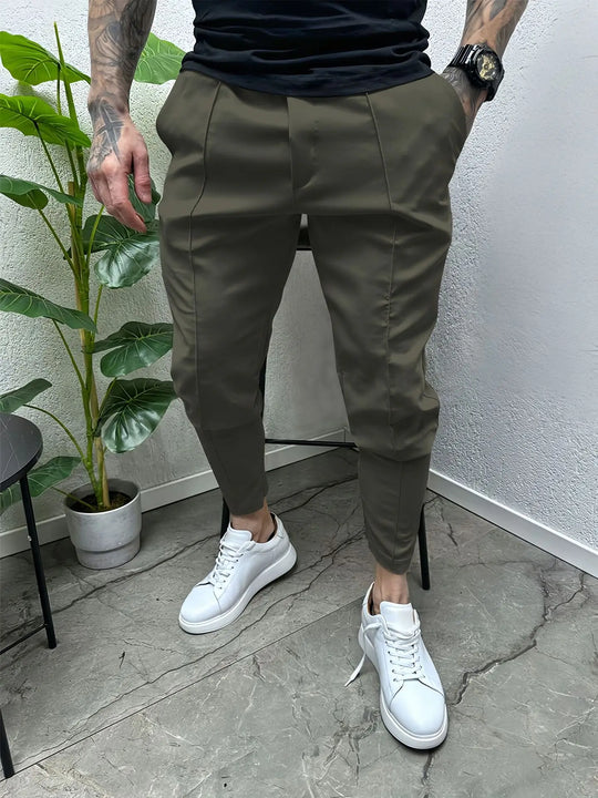 Europe and the United States new men's leisure sports slim small foot