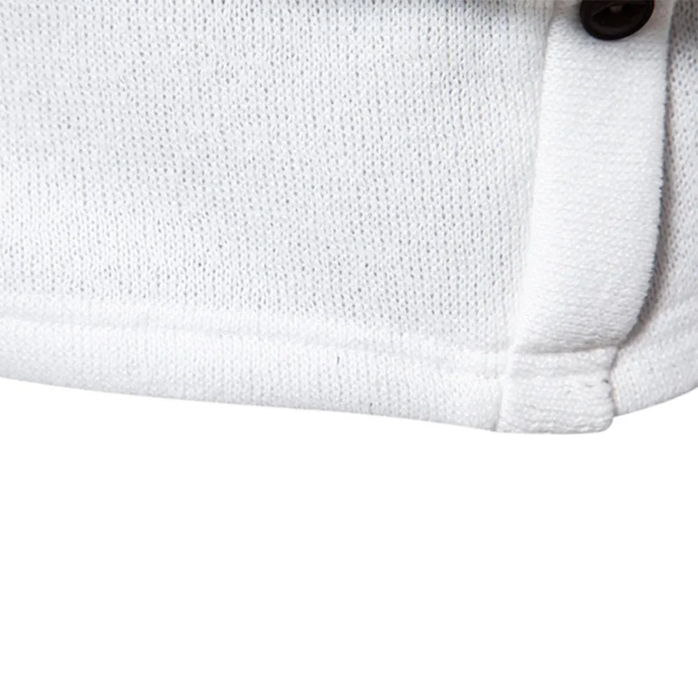Autumn Winter Men Turtleneck Long Sleeve Sweater Korean Trend Solid