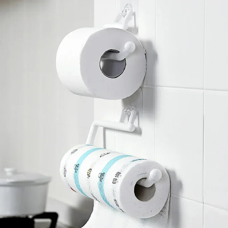 Kitchen Paper Roll Holder Cabinet Rag Hanging Holder Towel Hanger