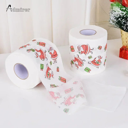 Christmas Toilet Roll Paper Home Santa Claus Bath Toilet Roll Paper