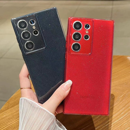 For Samsung Galaxy S23 FE 5G Jelly Glitter Solid Color TPU Phone