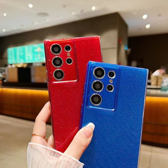 For Samsung Galaxy S23 FE 5G Jelly Glitter Solid Color TPU Phone