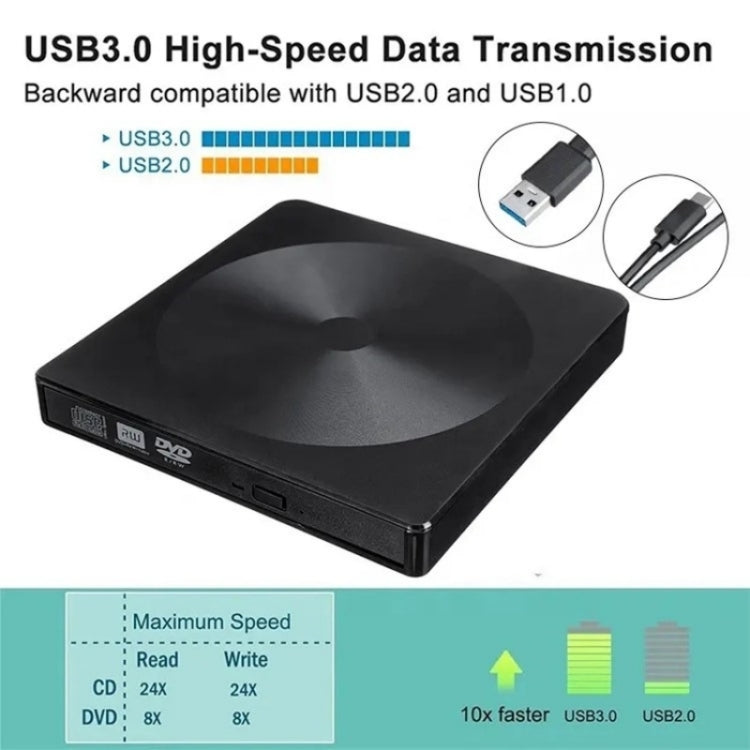 YJ895 High Speed DVD Burner Type-C Computer Laptop External Optical