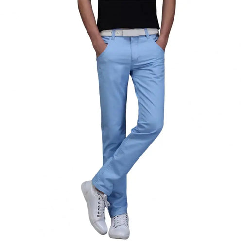 New Men Stretch Skinny Jeans Fashion Casual Slim Fit Denim Trousers