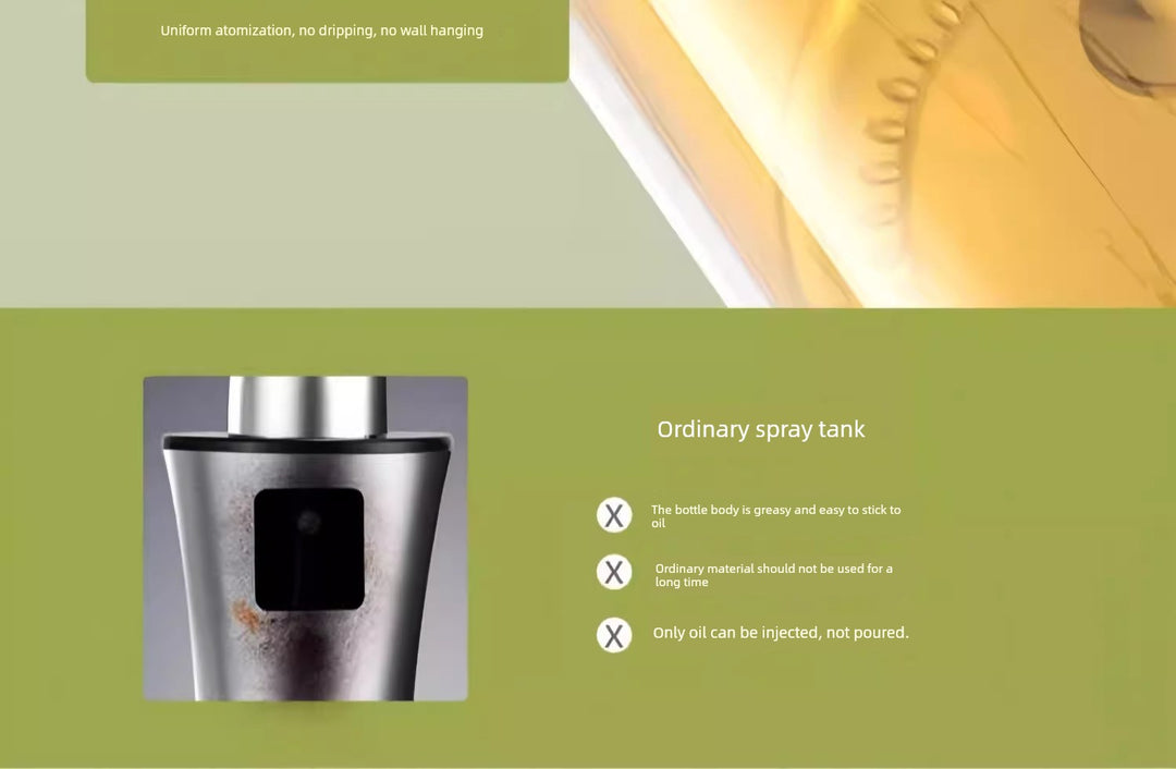 Glass Spray Oil Bottle Jar Spray Dual-Use Air Fryer Kitchen For Home Spray Oil Dispenser Oil Tank Seasoning Edible