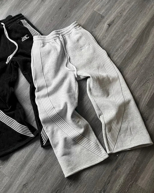 Y2k Embroidered Gray Casual Pants Camo Functional Tactical Functional