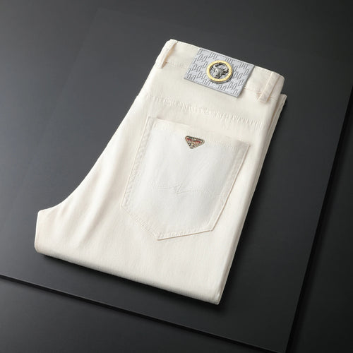 HIQOR Male Pants Solid Black Smart Casual Trousers For Men Suit Pants