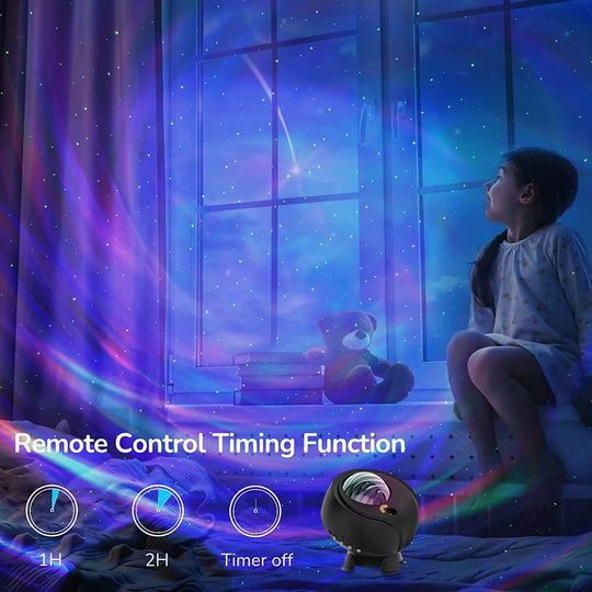 New Color Changing Nebula Aurora Starry Sky Music Star Galaxy Projector Night Light For Home Party Bedroom Gifts