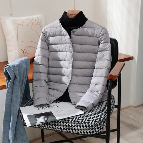 2024 New Arrivals Autumn Winter Warm Women White Duck Down Slim