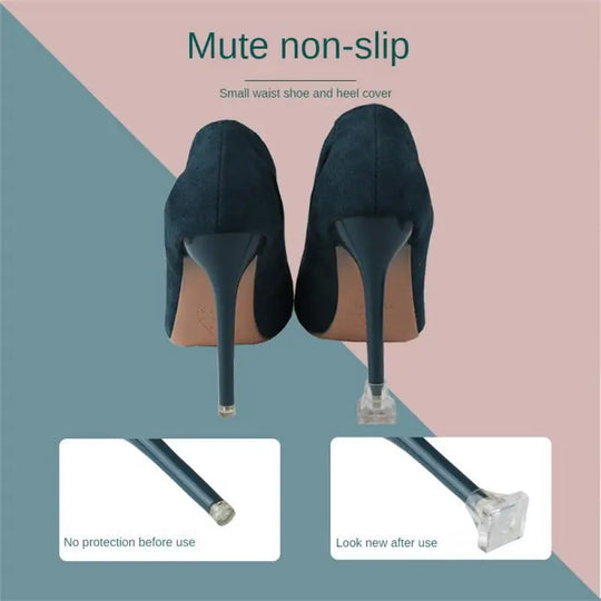 2Pcs High Heels Protector Cover Stoppers Stilettos Latin Dance Shoes