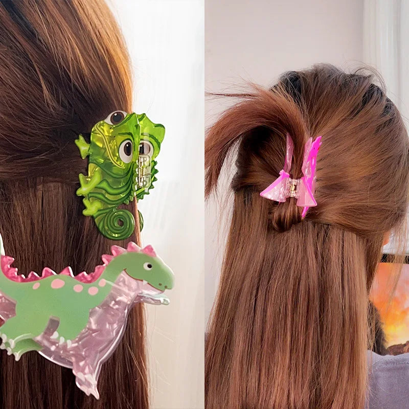 Creative hair claw clip Animal hair clips Dinosaur hair claws Cartoon