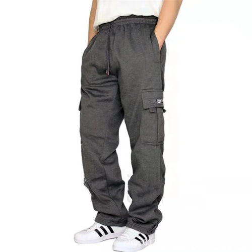 Autumn And Winter New Men Plus Thin Fleece Bunched Feet Tooling Casual