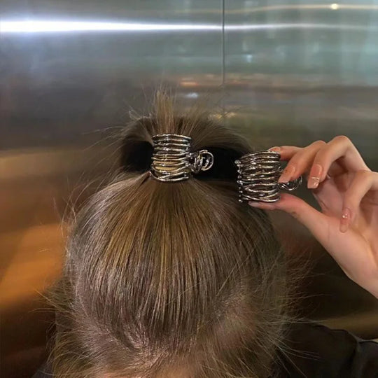 Fashion Irregular Metal Hair Claws Nonslip Hairpins For Women Girl
