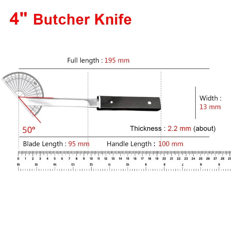 Butcher Boning Knife Cleaver Meat Chopping Vegetables Chef Knife