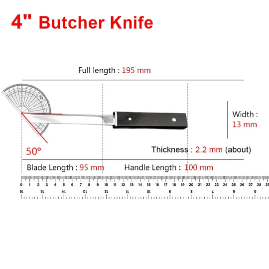 Butcher Boning Knife Cleaver Meat Chopping Vegetables Chef Knife