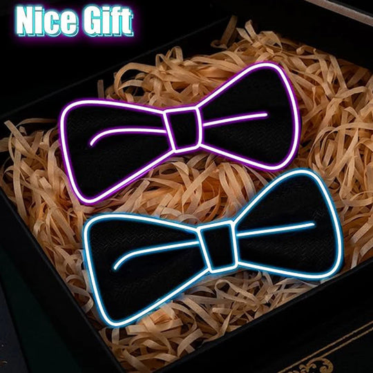 light up Men's hat and tie Led luminous Funny hat glowing Top Hat for Fluorescent club dance show props performances costumes