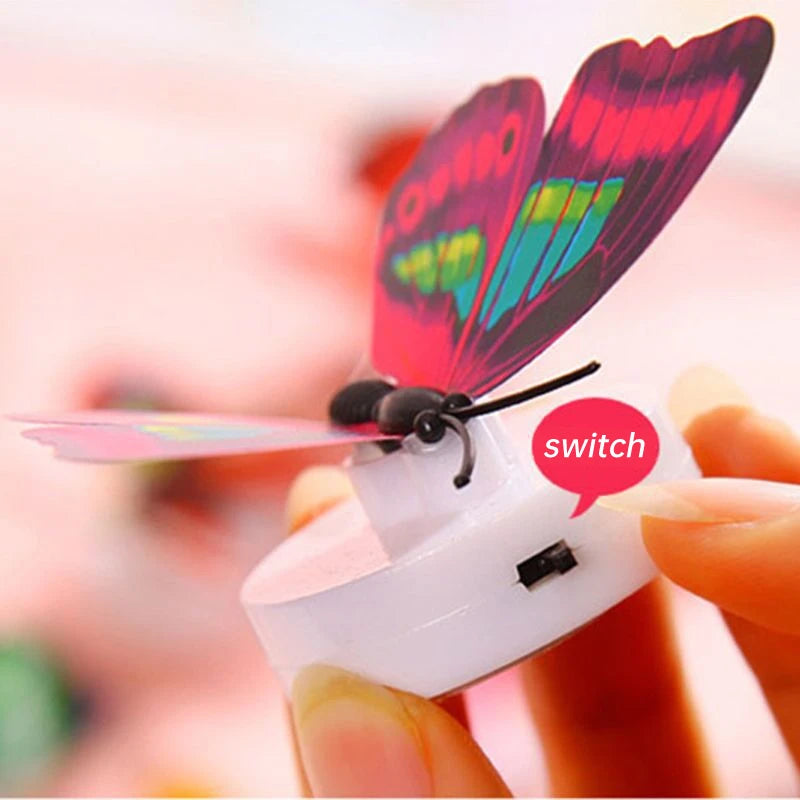 1~4 PCS Pasteable 3D Butterfly Night Lights Luminous Led Wall Sticker