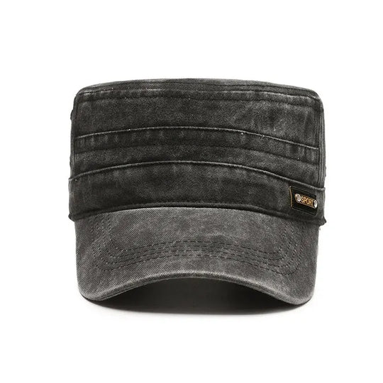 Wash Hat Wholesale Spring, Summer And Autumn New Cotton Flat Top Hat