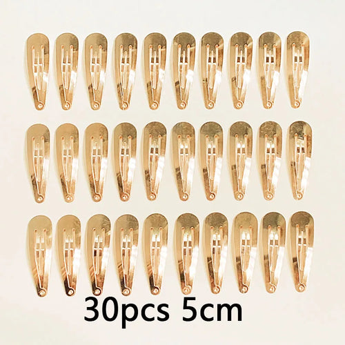 10/20/30pcs/set Women Silver Gold Black Waterdrop Shape Basic Alloy