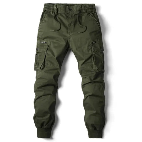 Cargo Pants Men Jogging Casual Pants Cotton Full Length Tactical