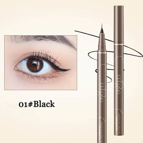 Ultra Thin Black Brown Lower Eyelash Eyeliner Pen Waterproof Lasting