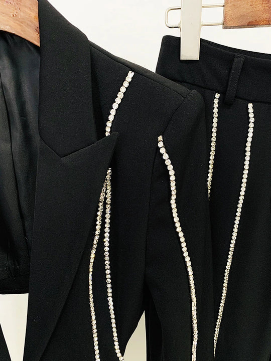 HIGH STREET Newest Fashion 2024 Designer Suit Set Women's Single