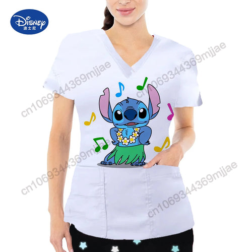 Summer Short Sleeves Clothes for Women Cartoon Pattern Y2k Female Tops