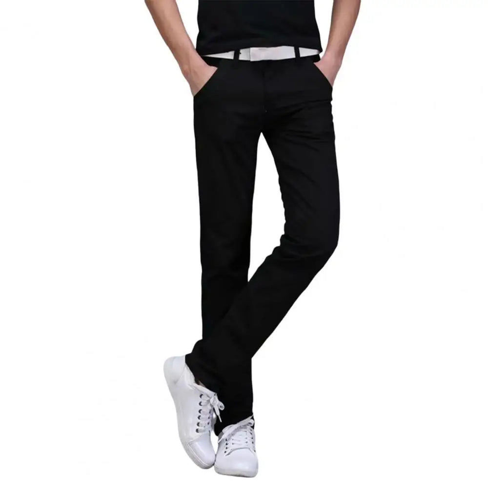 New Men Stretch Skinny Jeans Fashion Casual Slim Fit Denim Trousers