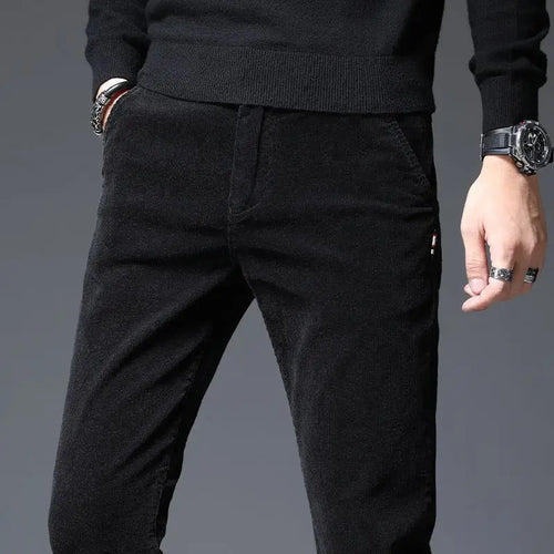 Corduroy Autumn Winter 2022 Men's Stretch Casual Slim Straight Velvet